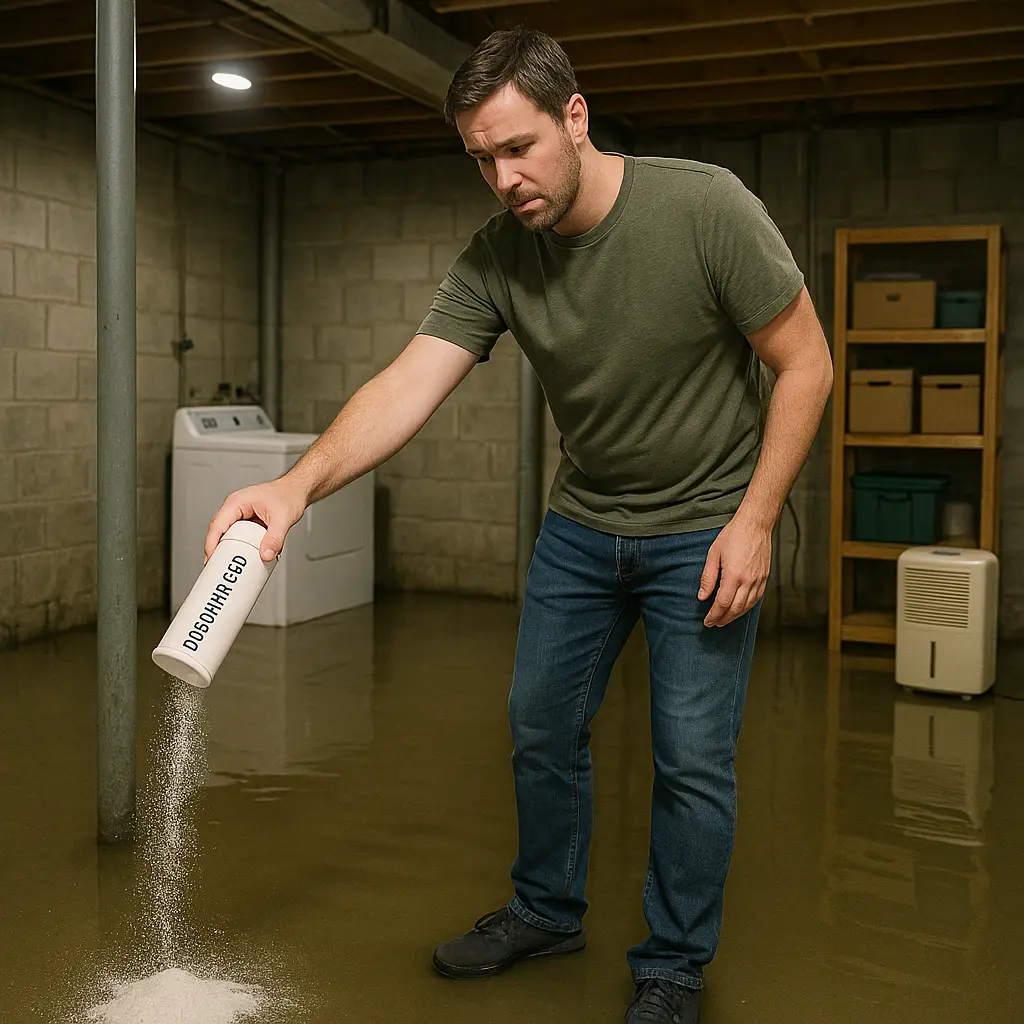 flooded basement