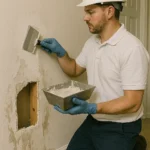 fixing drywall damaged by water