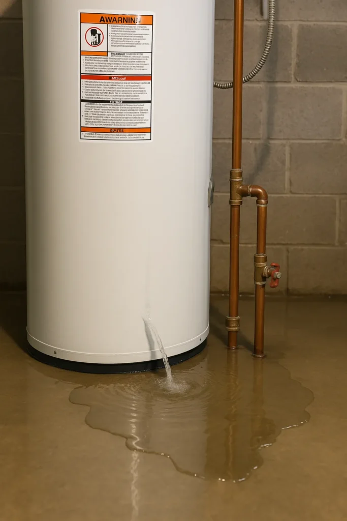 is a leaking water heater dangerous