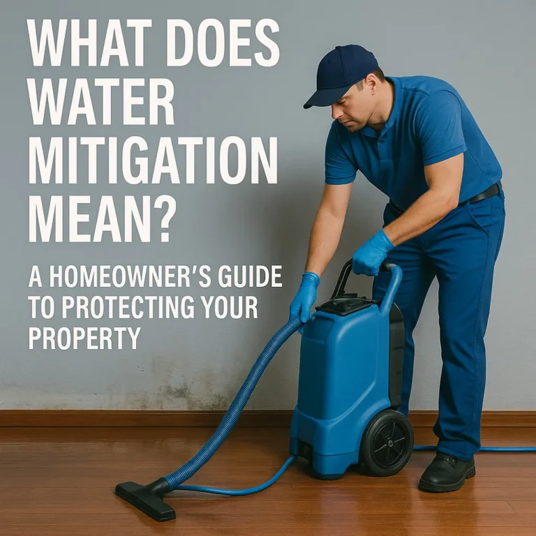 what does water mitigation mean