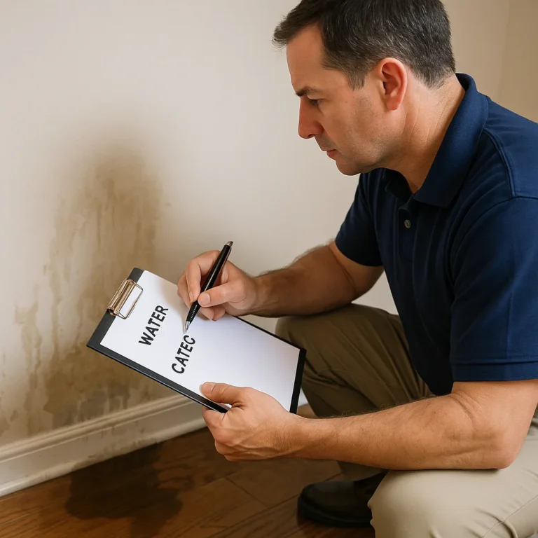 Insurance Adjusters Use Water Categories